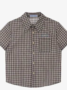 Aelfric Eden Mens Button Down
Shirts Boxy Plaid Short Sleeve Shirt NEW Size M